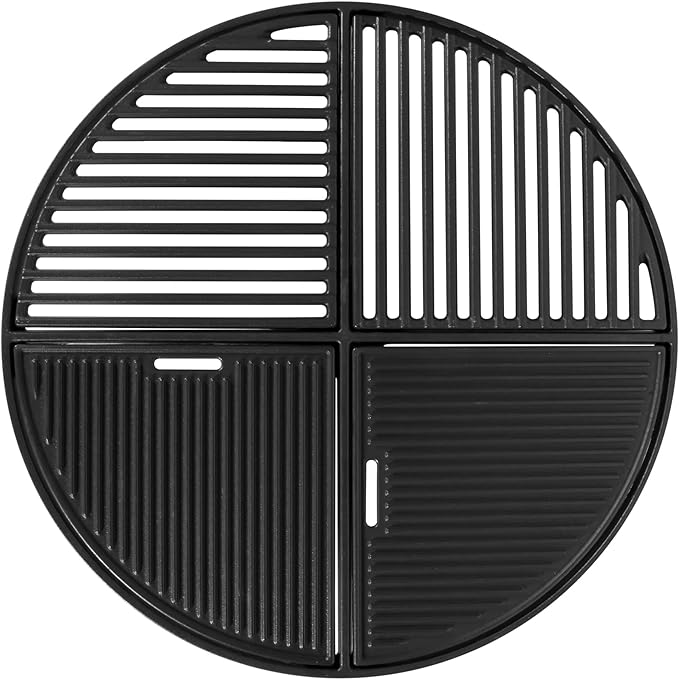 Cast Iron Round Grill Grate for Weber Kettle Accessories 8837, for Weber 22.5" Charcoal Kettle Grills, 22 Inch Master Touch Grill, for Weber Premium Performer Grill, Charbroil Ceramic Grill & Fire Pit