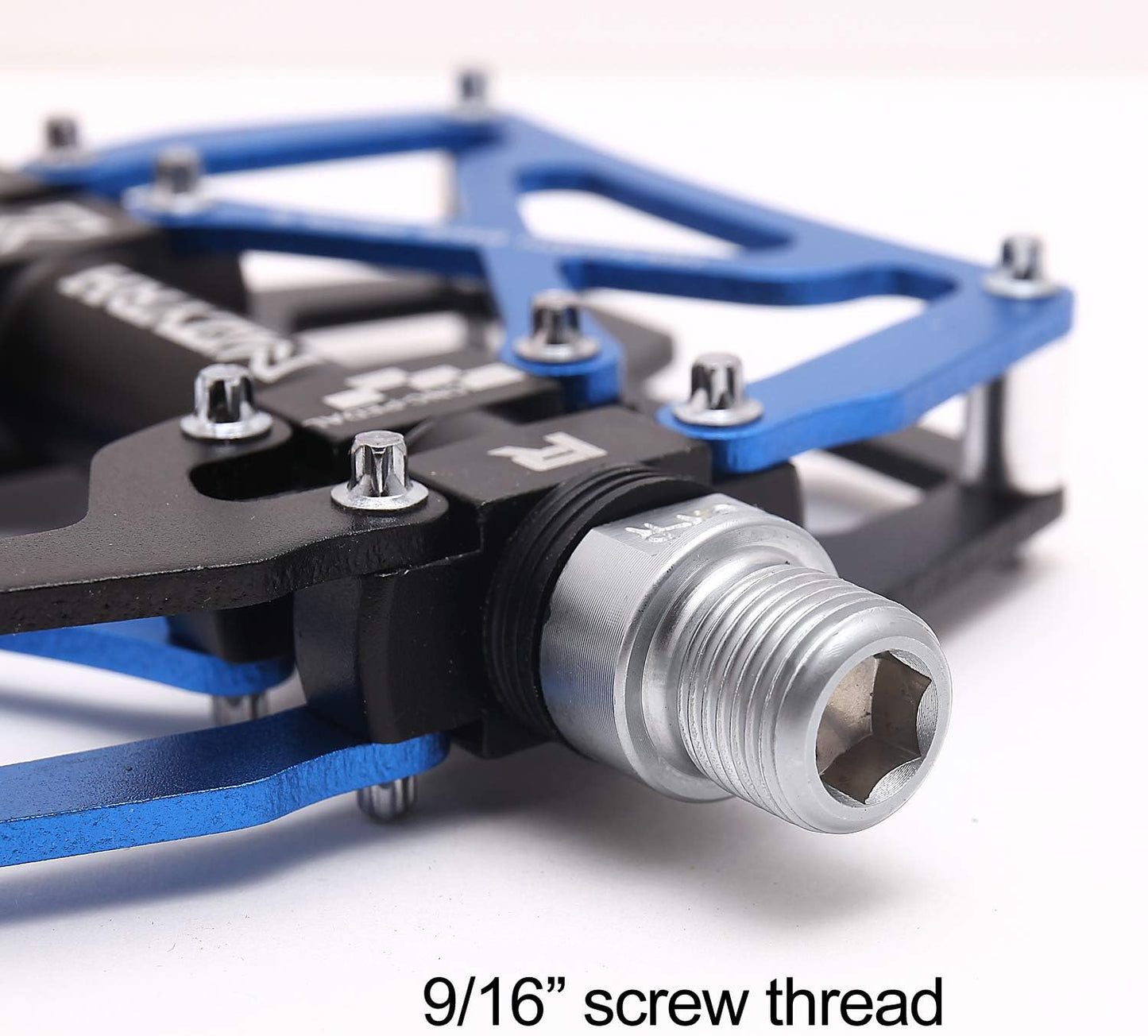 Mountain Bike Pedals, Ultra Strong Colorful CNC Machined 9/16" Cycling Sealed 3 Bearing Pedals
