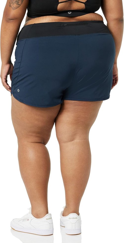 Core 10 Women's Standard-Fit Knit Waistband 2-in-1 Woven Running Short