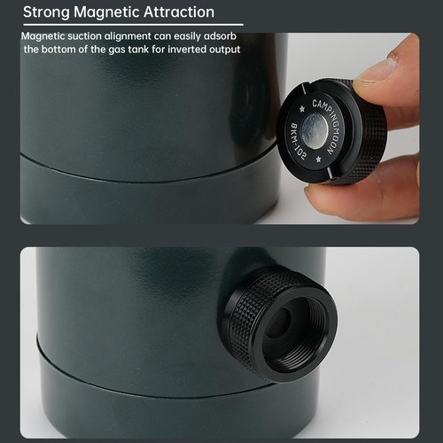 Campingmoon Camping Gas Canisters Cover Aluminum Alloy Protective 16oz/1L Small Propane Tank Cap With Magnet and Hanging Ring