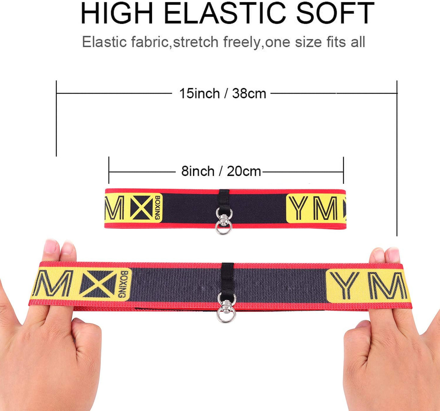 Training Reflex Ball - Adjustable Elastic Head Band, Light Weight Soft Foam Balls - Improve Hand to Eye Coordination, Reaction Speed, Focus, Accuracy - Cardio Sports Exercise Equipment