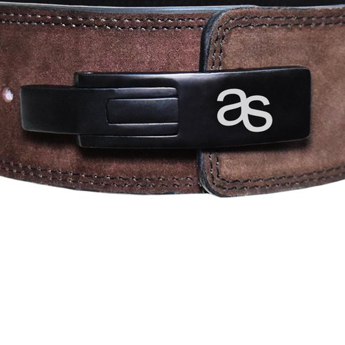 Premium Lever Buckle Powerlifting Belt Genuine Leather 13mm Thick 4" Wide Unisex Belt for Gym Lower Back Support for Gym Workouts Deadlifts Squats Heavy Weightlifting (Dark Brown, X-Large)