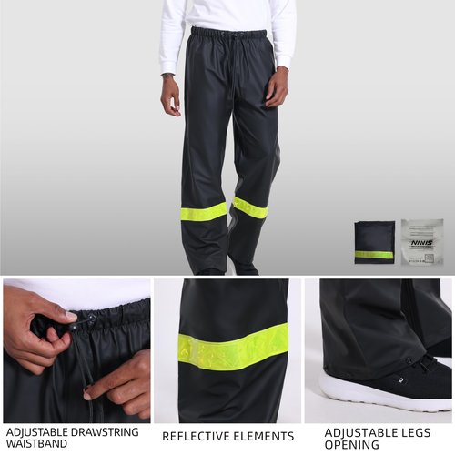 FWG Men’s Rain Suit For Fishing – Jackets with Pants & Hi-Vis Reflective, Ideal for Angler(Green-Reflective,XX-Large)