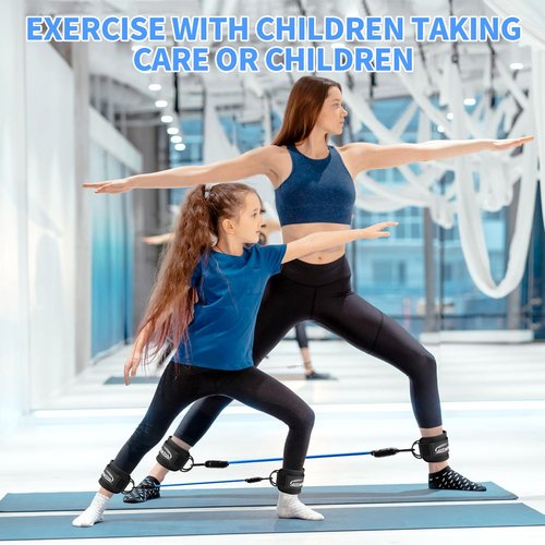 Ankle Resistance Bands, Ankle Bands for Working Out with Cuffs, Workout Equipment for Women Legs and Glutes, Exercise Resistance Bands for Legs Butt Lift Ankle Strap with Exercise Bands