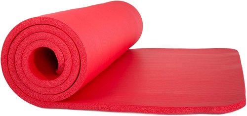 Foam Sleeping Pad - Lightweight 0.5-Inch Mat for Camping, Cots, Tents, Backpacking, and Yoga - Non-Slip and Waterproof with Handle by Wakeman (Black)