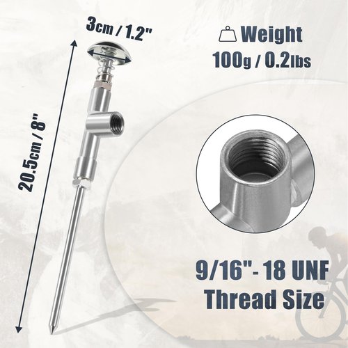 CyclingDeal Mini Grease Gun with Precision Dispensing Extra Long Nozzle - Bicycle Lubricant Bicycle Grease Applicator - Bike Grease Gun Small Grease Gun - Perfect to Lubricate Tools Bearings Cables