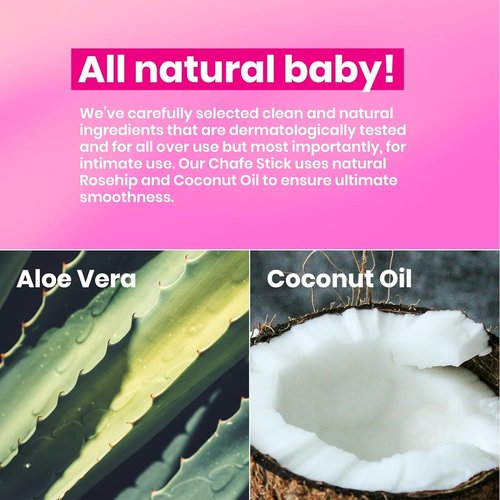 WOOWOO Anti-Chafe Stick with Aloe Vera and Shea Butter, 50 ml