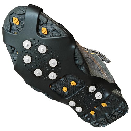ice Spikes for Shoes - Enhanced Walk Traction Ice Cleat Spikes Crampons with 10 Upgraded Firm Nail Spikes - Stretchable Snow Grips for Secure Footwear Traction During Winter Activities (X-Large)