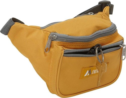 Everest Signature Black Waist Pack - Versatile One Size Travel Bag