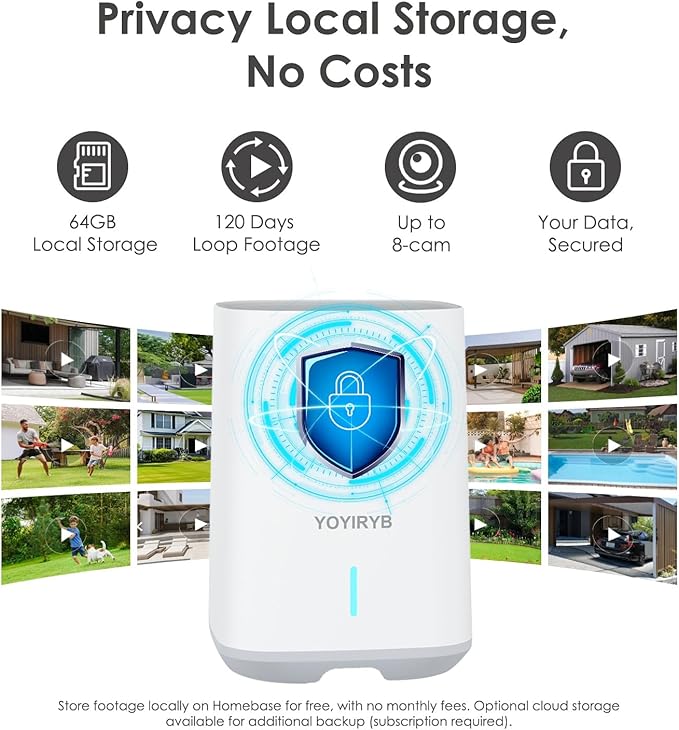 Security Cameras Wireless Outdoor, 4K Solar Cameras for Home Security with Color Night Vision & 360° Pan & Tilt Tracking - 5G & 2.4G WiFi Security Camera System, Easy Setup, No Subscription