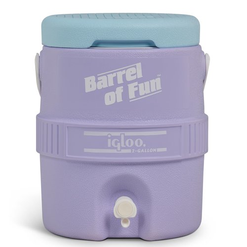 Igloo 2-Gallon Retro Party Water Jug Cooler, Lilac Breeze