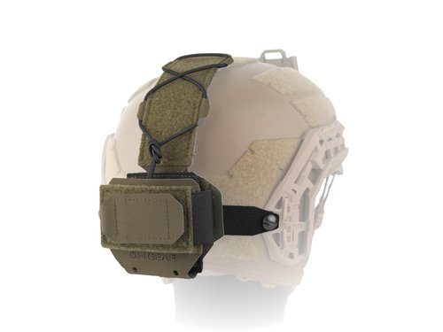 Tactical Helmet Battery Pouch Counterweight Pouch 500D Nylon Helmet Battery Bag for Airsoft Hunting Outdoor Sports (RG)