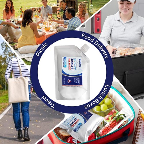 Ice Packs for Coolers 5 Reusable Ice Packs for Lunch Box Long Lasting for All Outside Activty