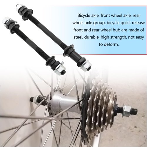 LT Easiyl 4pcs Bike Solid Axles Bicycle Front Rear Wheel Axle Bike Wheel Hub Axle Bike Repair Tool Accessories for Road Bikes Mountain Bikes