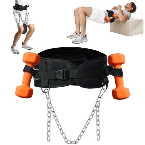 PYURIFAI Dip Belt - 3IN1 Versatile Weight Lifting Belt,Thicker and Widerer Lifting Belt with Superior Support for More Weight, Adjustable Hip Thrust Belt with Fixed Buckle for Secure Hold