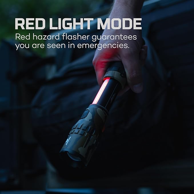 NEBO Slyde King Flashlight, Rechargeable LED Flashlight and Work Light, Bright, Durable, Everday Carry & Camping Flashlight with 4 Light Modes, C.O.B. Work Light and Magnetic Base