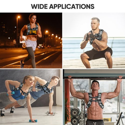APEXUP 30lbs Weighted Vest Men Women, Weight Vest for Women Workout Equipment for Strength Training Running (Grey Camo)