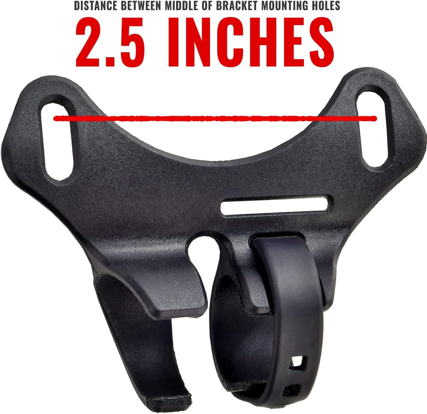 PRO BIKE TOOL Bicycle Pump Holder | Lightweight and Strong - Bicycle Frame Mounted Black Compatible Bracket Clip – Perfect for Road and Mountain Bikes