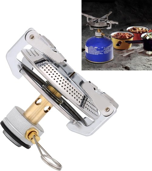 Camping Gaz Stove,Hiking Stove,Outdoor Stoves Gas Alloy Portable Cam Mini Picnic Round Stove for Outdoor Camp Hiking Camping Gaz camping stove