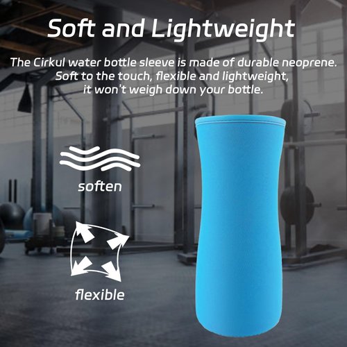 Cirkul Neoprene Insulated Water Bottle Sleeve - 2Pcs, 32oz, Blue
