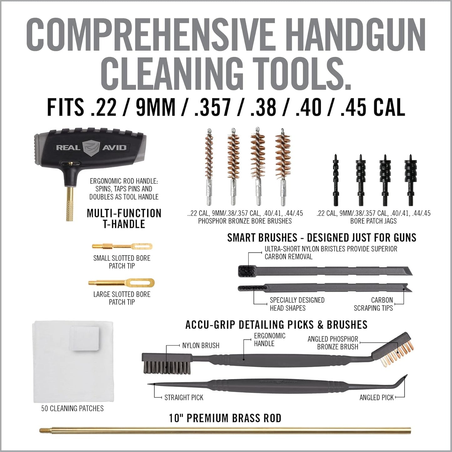 Real Avid Master Cleaning Station - Universal Gun Cleaning Kit, Choose Between Handgun or Universal Gun Cleaning Station