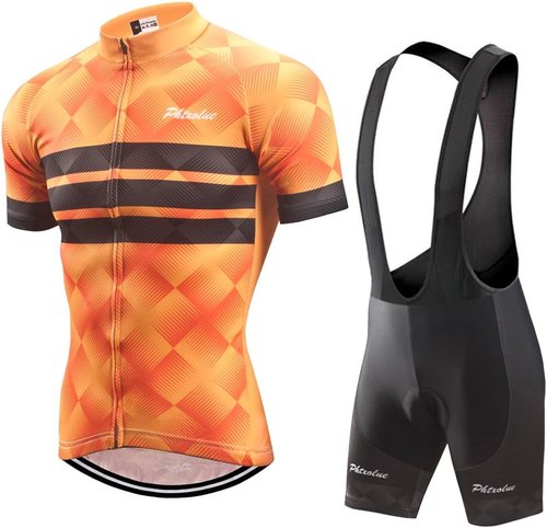 Cycling Kits for Men Cycling Jersey Set Uniform Clothes Bike Bicycle Shirt+3D Gel Pad Cushion Bibs Shorts