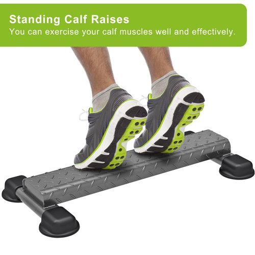 Lifeswell Steel Calf Raise Bar, Versatile Standing Calf Raise Machine, Wider Anti-Slip Solid Calf Block, Rounded Edge Design, Perfect for Calf Stretching, Squat, Foot Stretch, 800 lbs Capacity