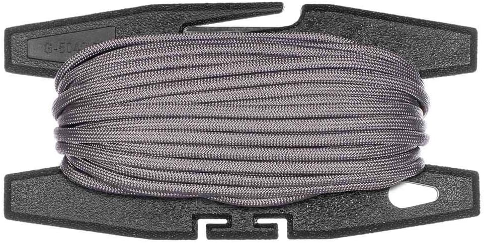 Paracord Spool Tool with 50 or 100 Feet of 550 7-Strand Parachute Cord - USA Made