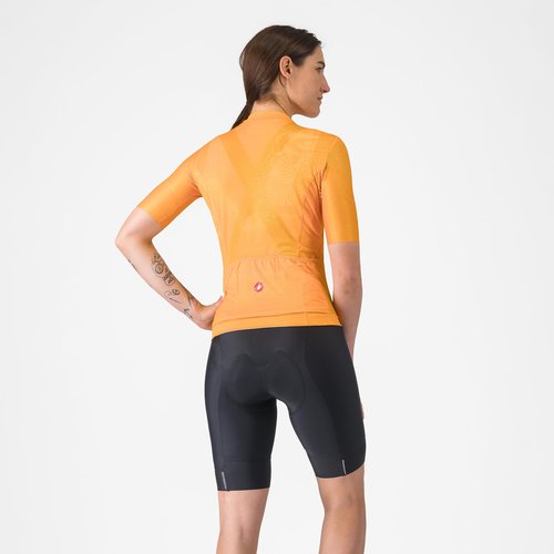 CASTELLI Women’s Prima 2 DT Bibshort, Endurance Shorts for Road and Gravel Biking with Seat Pad & High-Visibility Reflective Tabs - Black/Black - Medium