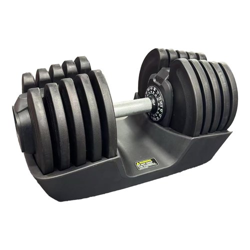 BodyTech Quick adjustable dumbbell 88LBS 40KG Black Anti slip metal handle 1pcs 16 in 1 Strength Training and Fitness Workouts with free weight adjustment Suitable for Home Gym Space saver