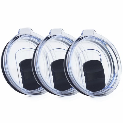 3 Pack 20 oz Tumbler Lid, Magnetic Slider Replacement Lids for YETI 20 oz Tumbler, 10/24 oz Mug and 10 oz Lowball, Spill Proof Cup Lids Covers Compatible for Ozark Trail, Old Style Rtic, BPA Free