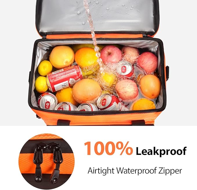 Maelstrom Soft Cooler Bag,Collapsible Soft Sided Cooler,24/30/60/75 Cans Beach Cooler,Ice Chest,Large Leakproof Camping Cooler,Portable Travel Cooler for Grocery Shopping,Camping,Road Trips