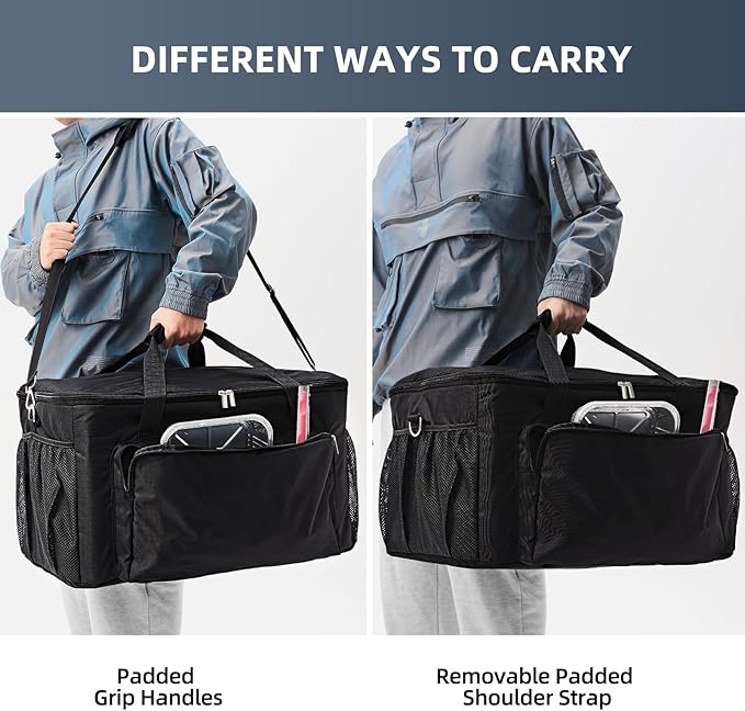 Carry Bag for Ninja Woodfire Pro XL Outdoor Grill, Accessories for Ninja Wood Fire Smoker Grill OG900/800 Series, Padded Carrying Case with Muti-Pockets and Shoulder Straps, Water-Resistant (Bag Only)