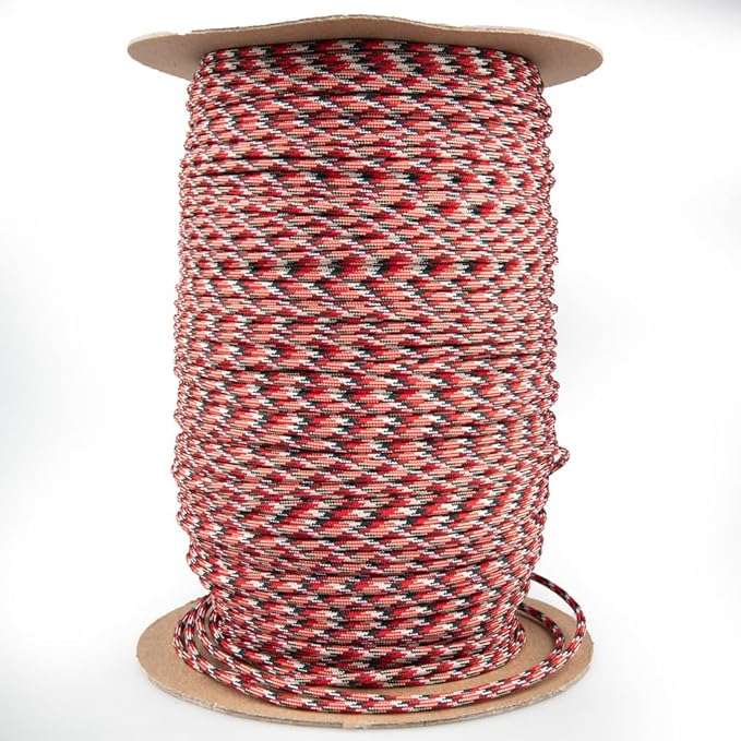 Paracord Planet Holiday Colors 550 Paracord – Great for DIY, Bracelets, and Lanyards – Ugly Sweater (25 Feet)