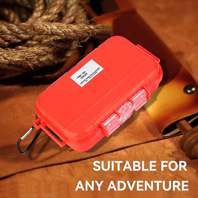 Dry Box Outdoor Waterproof Airtight Storage Case Hard Shell Wet Dry Box Carry Box Tackle Organization for Camping, Fishing