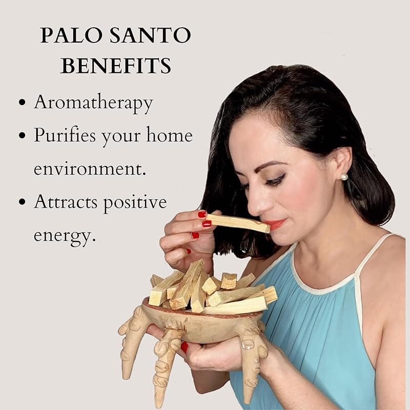 Premium Palo Santo Sticks - (3.00 Oz) Origin Ecuador | Wild Harvested | High Resin Wood | High-Quality Disinfected Sticks | 10 Sticks | Meditation | Yoga | Relaxation/Stress Relief