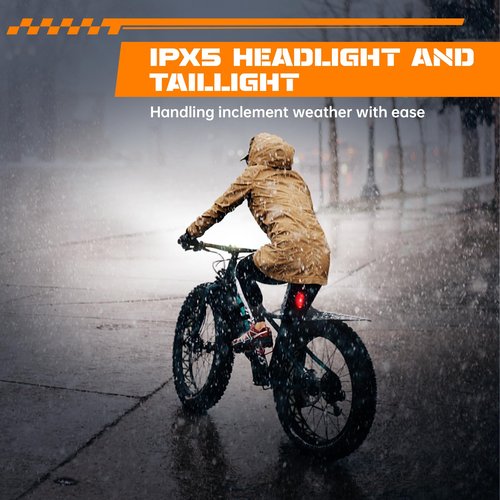 Bike Lights, Bike Lights for Night Riding, Aluminum Alloy USB Rechargeable Bike Headlight and Tail Light, IPX5 Waterproof Bicycle light Front and Back, LED Bike Light Front and Rear Set for Adults Kid