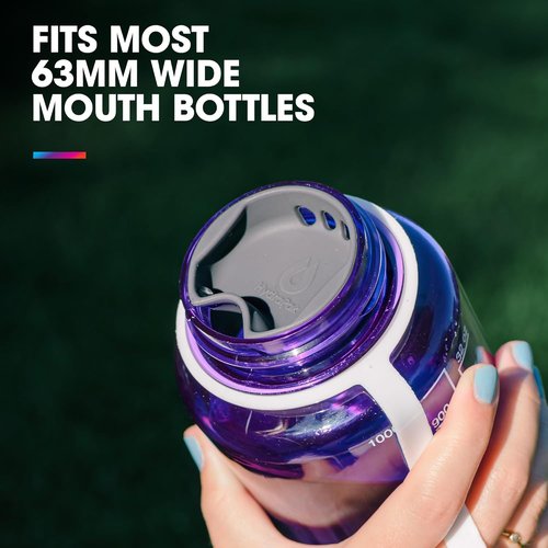 HydraPak Watergate Wide Mouth Splash Guard - BPA & PVC Free - Fits Most Wide Mouth Bottles