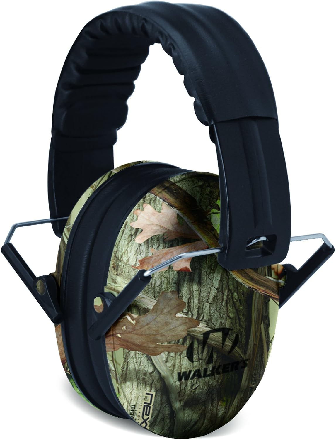 Walker's Razor Compact Electronic Youth/Women's 23dB NRR Noise-Canceling Hearing Protection Muff, 2 AAA Batteries Included