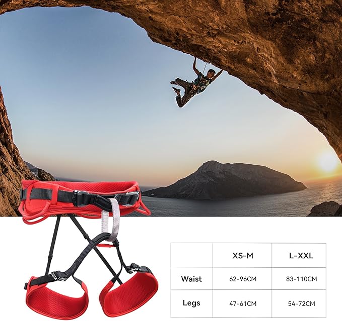 KAILAS B4 Rock Climbing Harness Men Roofing Harness Safety Belt Climbing Gear Adjustable Mountaineering Lightweight