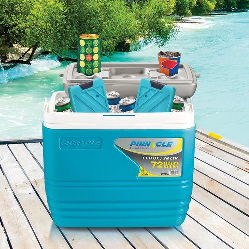Pinnacle Ice Blocks for Cooler Set of 2 – Multipurpose Ice Packs for Coolers Long Lasting Reusable Refreezable –No Leak Lunch Box Ice Pack – Non BPA Food Safe Freezer Packs for Coolers