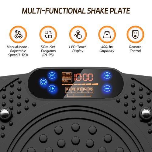 Vibration Plate Exercise Machine: TISSCARE Weight Loss and Lymphatic Drainage Vibrating Plates, Whole Body Workout Sculpting Platform for Home Fitness Fat Burner for Women Men