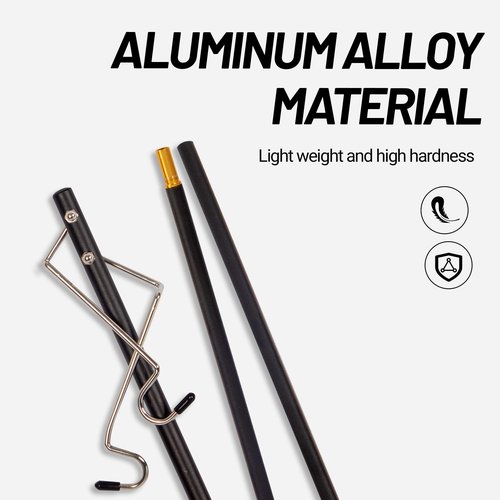 喜马拉雅 Camping Folding Lamp Pole, Lightweight Collapsible Aluminum Lantern Stand, Outdoor Portable Lamp Post Hanging Light Holder Stick for Picnic Hiking Fishing BBQ (Lantern Stand)
