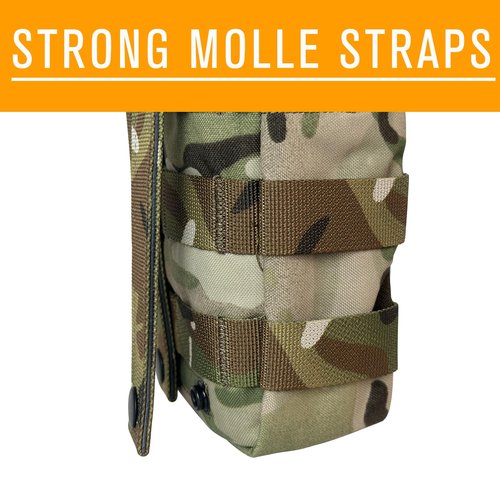 Molle Pouch 500D Nylon Organizer Pouch Tactical Tool Pack Multi-Function Tactical Compact Water-Resistant EDC Pouch (CP-Camo)