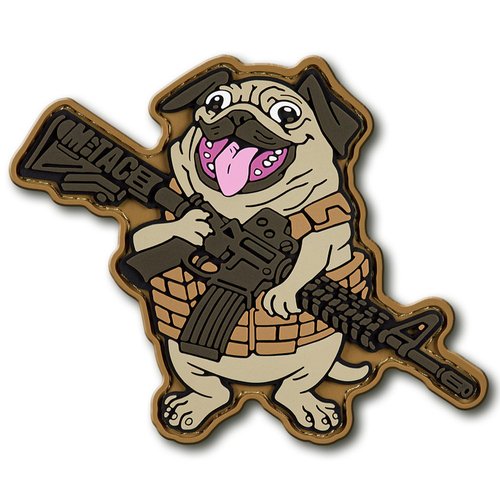 M-Tac Morale Patch - PVC 3D Funny Military Tactical Patch - Tactical Cool Army Meme Patches for Vest, Backpacks, Hats - Hook and Loop Patches (Dog Rex)