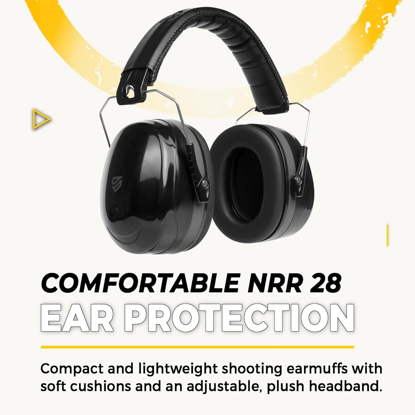TradeSmart High-Performance Earmuffs for Shooting Range & Shooting Eye Protection Glasses + Firearm Confidence Course