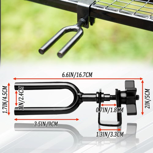 Bow Holder Treestand Bow Hangers,Portable Tree Stand Bow Holder for Hunting,Universal Treestand Bow Rest with Adjustable Knob, Easy Installation and Durable for Outdoor Hunting Gear Accessories