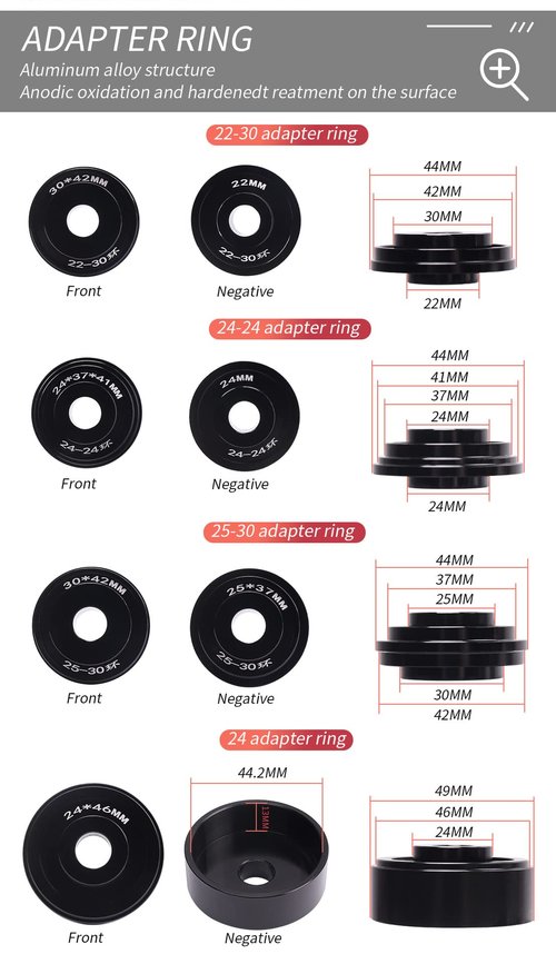 Bicycle Bearing Press Removal Tool，Bicycle Bearing Puller Install Tool, Bike Bottom Bracket Removal Tool Kit, Bicycle Bearing Press Kit BB73 BB86 BB30 BB91 BB92 PF30, MTB Road Bicycle Repair Tools