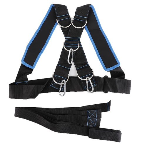 POENVFPO Harness Band, Weight Speed Sled Workout Tire Pulling Shoulder Harness and Assistance Trainer for Speed Strength Training