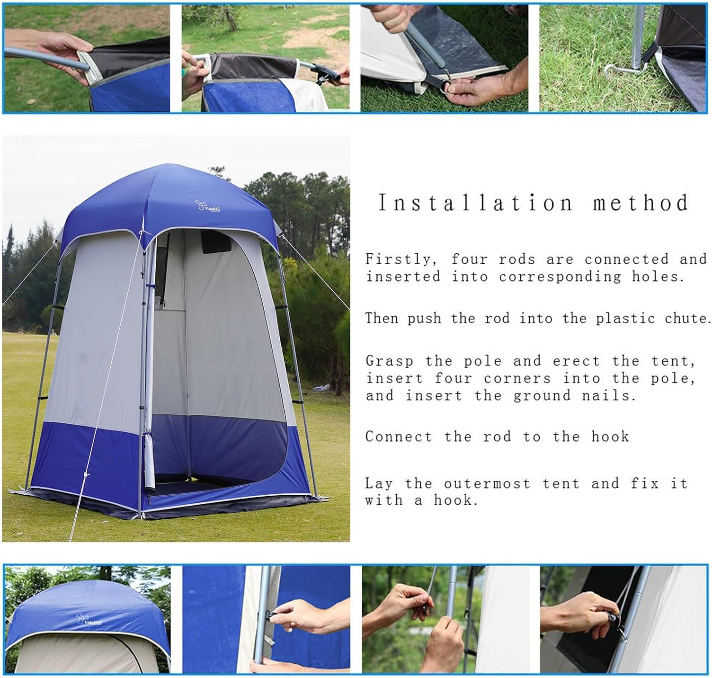 Outdoor Shower Tent Changing Room Privacy Portable Camping Shelters